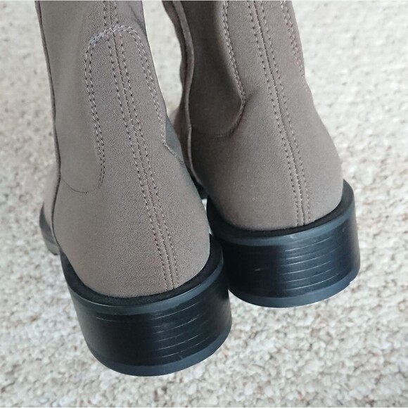 Stuart Weitzman taupe gray Suede 5050 KNEE-HIGH Boots size 7.5 - Picture 9 of 15